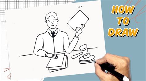 ilaw drawing easy|How to draw LAWYER step by step .